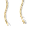 Thumbnail Image 2 of Made in Italy Child's 080 Gauge Cuban Curb Chain Necklace in 10K Semi-Solid Gold - 15&quot;