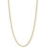 Thumbnail Image 1 of 10K Hollow Gold Diamond-Cut Curb Chain - 22&quot;