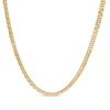 Thumbnail Image 0 of 080 Gauge Diamond-Cut Hollow Double Curb Chain Necklace in 10K Gold - 16"