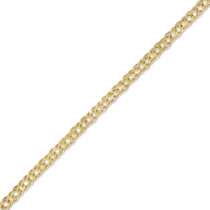 Main Image 2 of 10K Hollow Gold Diamond-Cut Rambo Curb Chain - 18&quot;