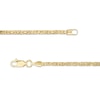 Thumbnail Image 1 of Made in Italy 050 Gauge Diamond-Cut Hollow Rambo Curb Chain Bracelet in 10K Gold - 7.5"