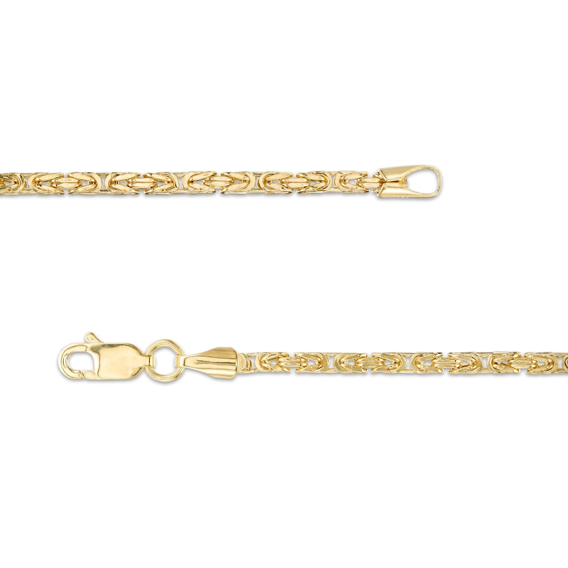 Made in Italy 050 Gauge Diamond-Cut Hollow Rambo Curb Chain Bracelet in 10K Gold - 7.5"