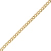 Thumbnail Image 1 of 100 Gauge Diamond-Cut Pavé Curb Chain Bracelet in 10K Solid Gold - 7.5&quot;