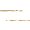 Thumbnail Image 2 of 100 Gauge Diamond-Cut Pavé Curb Chain Bracelet in 10K Solid Gold - 7.5&quot;