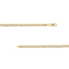 Thumbnail Image 2 of 10K Solid Gold Diamond-Cut Pavé Curb Chain - 20&quot;