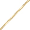 Thumbnail Image 0 of 120 Gauge Diamond-Cut Pavé Curb Chain Bracelet in 10K Solid Gold - 8.5"