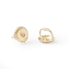 Thumbnail Image 5 of 1/4 CT. T.W. Composite Diamond Cuban Outer Edge Stud Earrings in 10K Gold