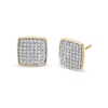 Thumbnail Image 0 of 1/4 CT. T.W. Cushion Composite Diamond Stud Earrings in 10K Gold