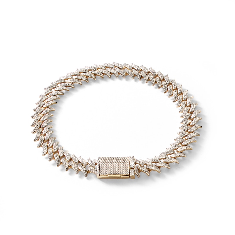 Main Image 1 of 1 CT. T.W. Composite Diamond Spiked Line Bracelet in Sterling Silver with 14K Gold Plate – 8.5&quot;