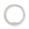 Thumbnail Image 6 of 1 CT. T.W. Composite Diamond Spiked Line Bracelet in Sterling Silver with 14K Gold Plate – 8.5&quot;