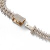 Thumbnail Image 7 of 1 CT. T.W. Composite Diamond Spiked Line Bracelet in Sterling Silver with 14K Gold Plate – 8.5&quot;