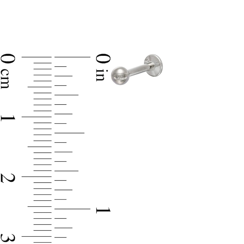 Main Image 2 of Titanium Ball Stud - 16G 5/16&quot;