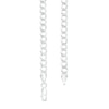Thumbnail Image 1 of 5mm Flat Curb Chain Necklace in Solid Sterling Silver - 20"