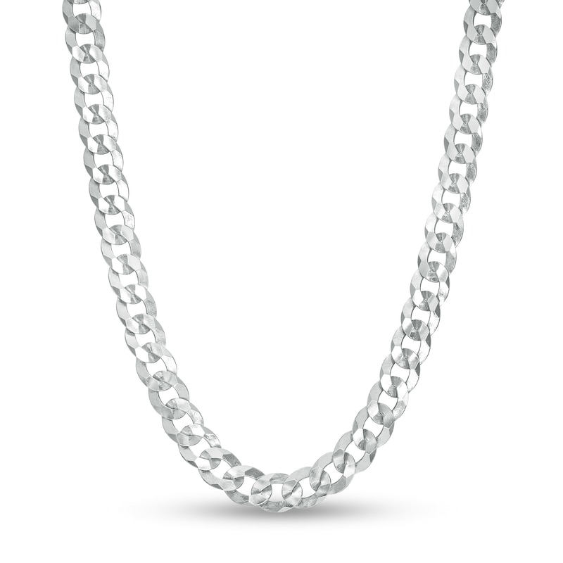 Made in Italy 120 Gauge Solid Curb Chain Necklace in Sterling Silver ...