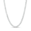 Thumbnail Image 0 of Made in Italy 100 Gauge Diamond-Cut Solid Curb Chain Necklace in Sterling Silver - 18"