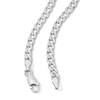 Thumbnail Image 3 of Sterling Silver Diamond-Cut Curb Chain Made in Italy - 18&quot;