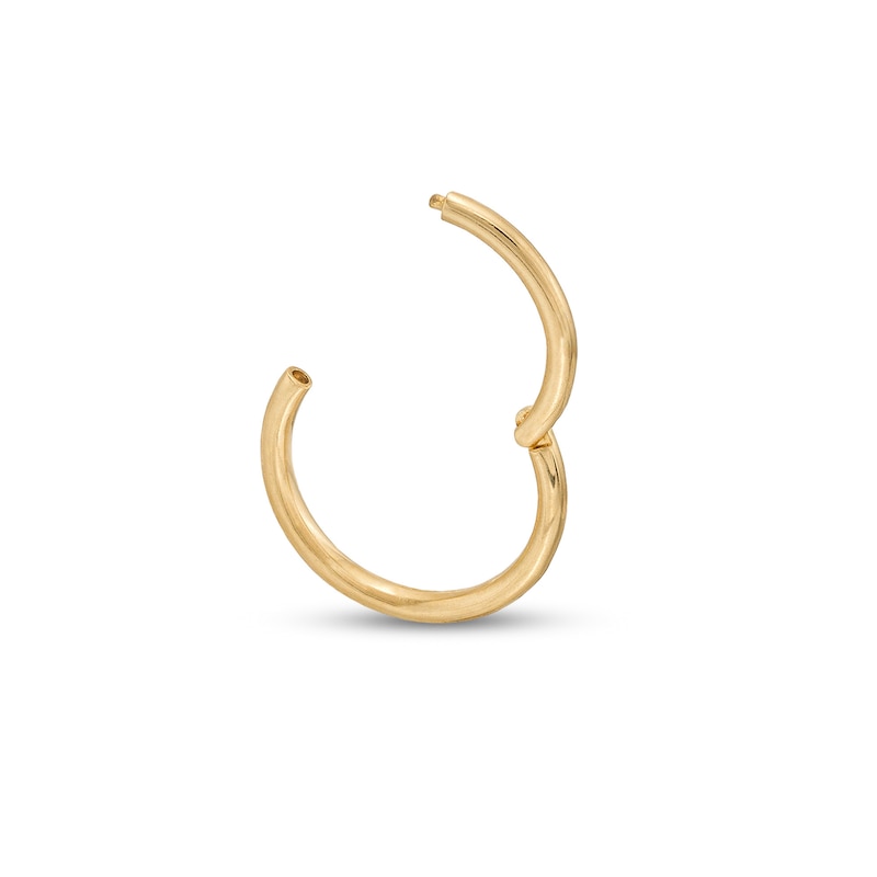 Main Image 2 of 14K Gold Hoop - 18G 3/8&quot;