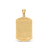 Thumbnail Image 1 of 27 x 16mm Embossed Lord's Prayer Multi-Finish Dog Tag Necklace Charm in 10K Gold Casting Solid