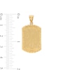 Thumbnail Image 2 of 27 x 16mm Embossed Lord's Prayer Multi-Finish Dog Tag Necklace Charm in 10K Gold Casting Solid