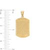 Thumbnail Image 3 of 27 x 16mm Embossed Lord's Prayer Multi-Finish Dog Tag Necklace Charm in 10K Gold Casting Solid