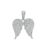 Thumbnail Image 0 of Cubic Zirconia Angel Wings Solid Necklace Charm in Solid Sterling Silver
