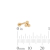 Thumbnail Image 3 of 14K Gold Bead Trio Stud - 18G 5/16&quot;