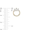 Thumbnail Image 3 of 14K Solid Gold CZ Marquise and Round Tiara Cartilage Hoop - 18G 5/16&quot;