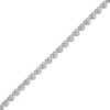 Thumbnail Image 1 of Diamond Accent Heart Tennis Bracelet in Sterling Silver – 7.25&quot;