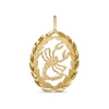 Thumbnail Image 1 of Garland Wreath Frame Scorpio Necklace Charm in 10K Gold Casting Solid