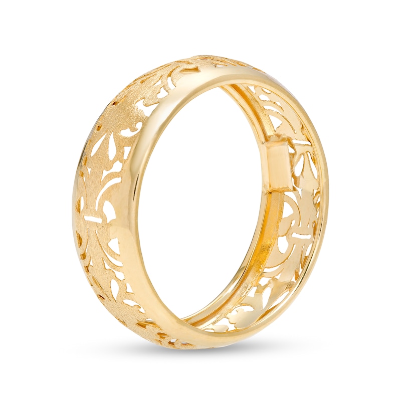 Main Image 4 of 6.6mm Filigree Band in 10K Gold – Size 7