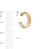 Thumbnail Image 2 of 10K Gold Diamond-Cut Checkered Midi/Toe Ring