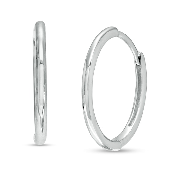 1.8mm Huggie Hoop Earrings in Sterling Silver