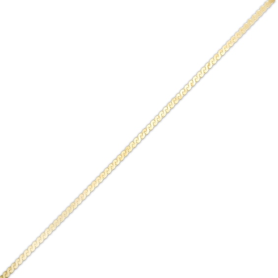 Made in Italy 1.6mm Serpentine Chain Bracelet in 10K Gold - 7.5"