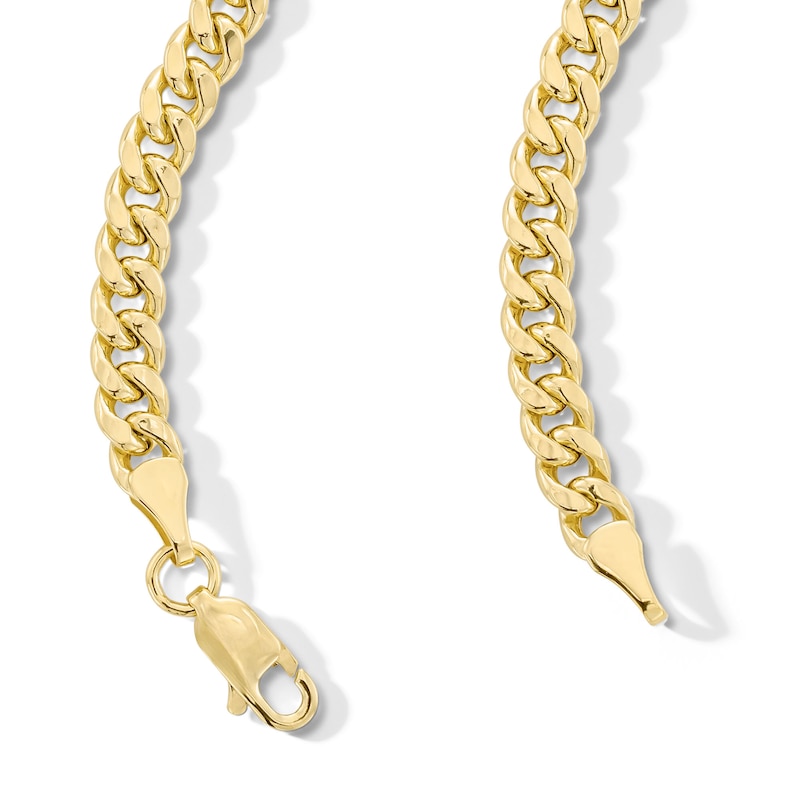 Main Image 3 of 10K Semi-Solid Gold Miami Curb Chain Made in Italy - 22&quot;