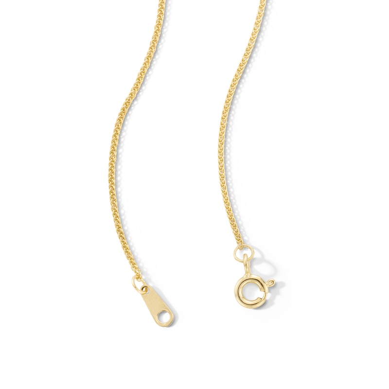 Main Image 3 of Made in Italy .85mm Wheat Chain Necklace in 10K Solid Gold - 18&quot;