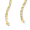 Thumbnail Image 3 of Made in Italy 3.5mm Miami Curb Chain Necklace in 14K Semi-Solid Gold - 22&quot;