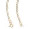 Thumbnail Image 3 of 10K Semi-Solid Gold Diamond-Cut Mariner Chain Made in Italy - 20&quot;