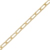 Thumbnail Image 1 of 10K Hollow Gold Flat Link Chain Bracelet Made in Italy - 7.5&quot;