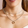 Thumbnail Image 4 of Heart Outline Necklace Charm in 10K Gold