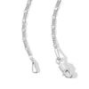 Thumbnail Image 2 of Sterling Silver Curb Station Chain Made in Italy - 18&quot;