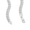 Thumbnail Image 3 of Sterling Silver Pavé Miami Curb Chain Made in Italy - 22&quot;