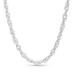 Made in Italy 5.6mm Singapore Chain Necklace in Solid Sterling Silver - 20&quot;