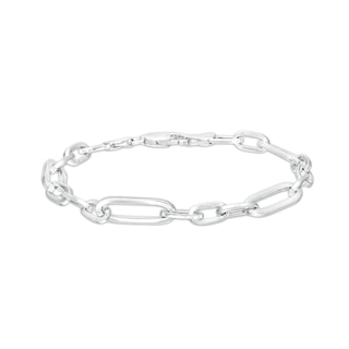 Made in Italy Heart Toggle Bracelet in Hollow Sterling Silver - 8