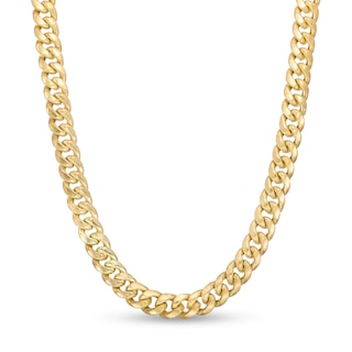 1 Ct. T.W. Diamond Cuban Link Chain Necklace in Sterling Silver with 14K Gold Plate – 22