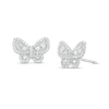 Thumbnail Image 1 of Cubic Zirconia Butterfly Stud Earrings in Sterling Silver