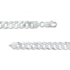 Thumbnail Image 2 of Made in Italy 8.4mm Flat Curb Chain in Solid Sterling Silver - 20&quot;