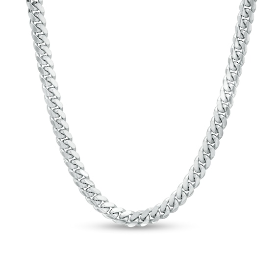 Made in Italy 4.95mm Miami Cuban Chain Necklace in Solid Sterling Silver - 22"