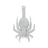 Thumbnail Image 1 of 1/4 CT. T.W. Diamond Pavé Spider Necklace Charm in Sterling Silver