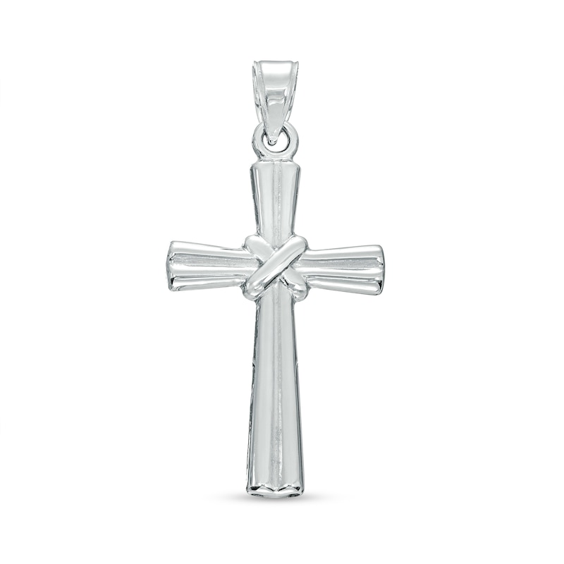 Main Image 1 of Cross Necklace Charm in Sterling Silver