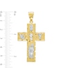 Thumbnail Image 3 of All Saints Cross Necklace Charm in 10K Two-Tone Gold